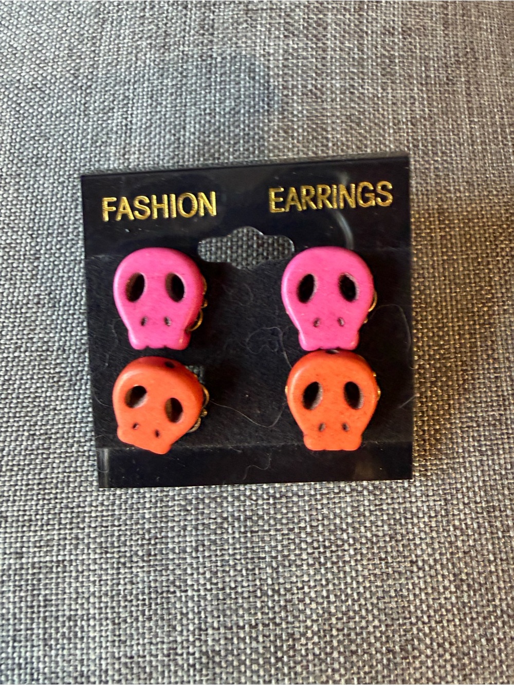 Skull Earrings 2 Pair
